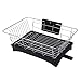 HYY-YY Rack de Secado de escacatoria de Plato de Acero Inoxidable con Conjunto de 3 Piezas de óxido extraíble utensilio de utensilio para el Contador de Cocina Rack Negro