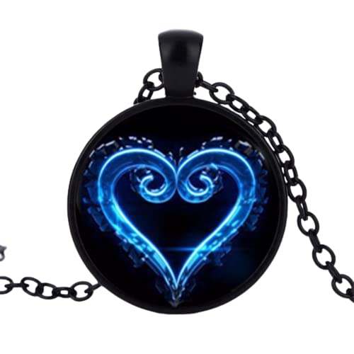 ZEIA3 Kingdom Hearts Collar de cristal con símbolo de personalidad oculta, Zinc