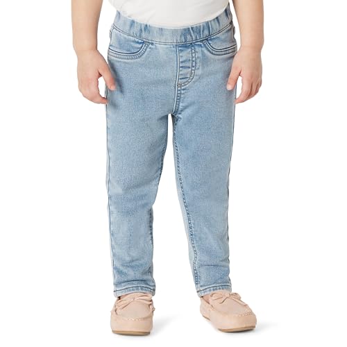 Amazon Essentials Girls Soft Stretch Denim Jegging Stone Light Wash 4T