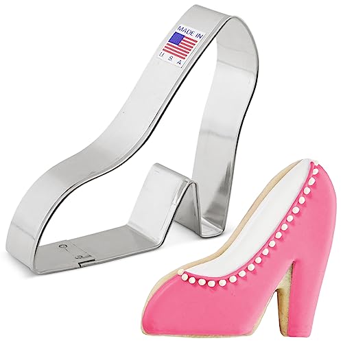 Platform High Heel Shoe Cookie Cutter 3.25" Made In Usa By Ann Clark #TOP2