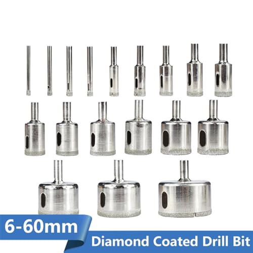 Juego de Brocas con Recubrimiento de Diamante 10 Piezas 6-50 mm miniatura 2
