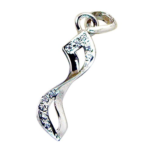 Collier Chakra Argent 925 Pendentif Blanc CZ pour Femme