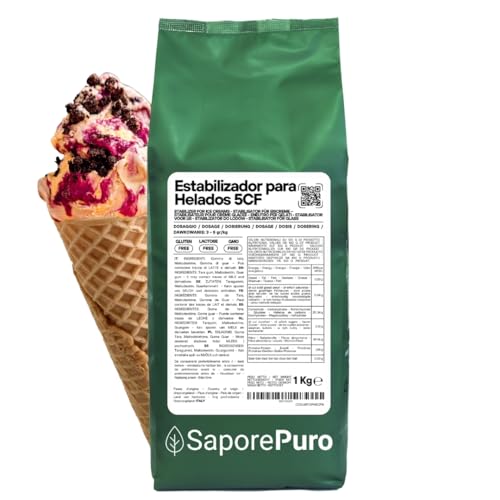 Saporepuro NEUTRO ESTABILIZANTE para helados y sorbetes 1 KG con harina de tara y guar