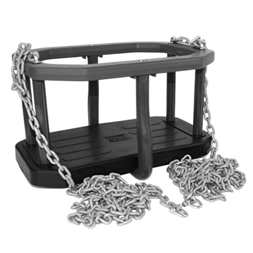 Baby Schaukel aus Gummi – Kleinkind Schaukelsitz mit Ketten 3m, Höhenverstellbar, Für Garten & Indoor, Sicherer Kinderschaukel für Kinder ab 1 Jahr (schwarz grau) Baby Schaukel aus Gummi – Kleinkind Schaukelsitz mit Ketten 3m, Höhenverstellbar, Für Garten & Indoor, Sicherer Kinderschaukel für Kinder ab 1 Jahr (schwarz grau)