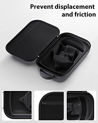 Amavasion Harte Tragetasche Kompatibel mit Meta Quest Pro/Oculus Quest 2 Zubehör VR Headset mit Elite Strap, Touch Controller und anderem Zubehör, Ultra Sleek Design für Reisen und Aufbewahrung - Image 8