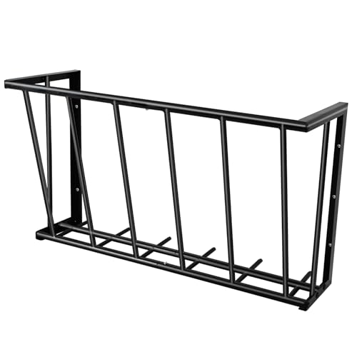 Topyznsup Hay Rack Wall Mount- 27’’ Hay Feeder for Horse, 16 Gallon Capacity Easy Install & No Wast Design Metal Corner Hay Feeder for Goat| Idea for Sheep, Livestock Feeders Hanging Indoor/Outdoor by Topyznsup - Used condition - US$36.95