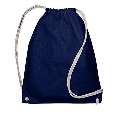 Jassz Bags - Sac de gym avec cordon de serrage (Lot de 2) (Taille unique) (Bleu foncé)