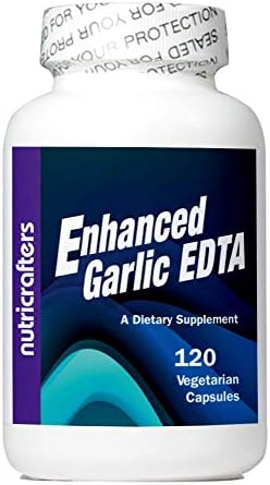 Enhanced Garlic EDTA 120 capsules - 1000mg High Potency Calcium Disodium EDTA Formula with Malic Acid, Garlic, Cysteine and Parsley. Proprietary Blend Free. 30 day supply - 1,000mg per day