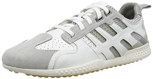 Geox U Snake.2 A, Zapatillas para Hombre, Blanco (White/Lt Grey C1995), 40 EU