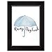 Americanflat 5x7 Rainy Day Shadow Box Frame with Polished Crystal-Clear Glass - Money Saver Shadow Box with Slot On Top for Wall Display - Black Frame Ideal for Vacation, Wedding, or Adult Piggy Bank