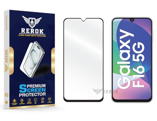 Image of Gorilla Tempered Glass Screen Protector Compatible with Samsung Galaxy F16 5G [Pack of 1] | Edge-to-Edge, Bubble-Free, Case Friendly, Easy Installation Kit