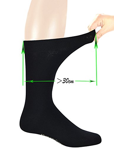 Yomandamor 5 Pairs Men's Crew Dress Socks with Arch Support and Seamless Toe3