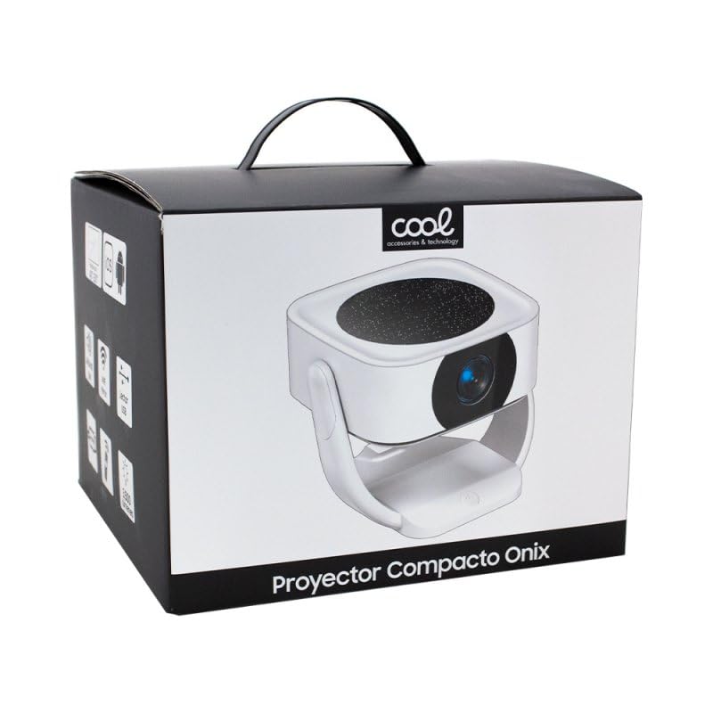 Proyector Compacto 3500 Lúmenes Cool Onix Altavoz Integrado + HDMI/USB + WiFi Mirror (Blanco)