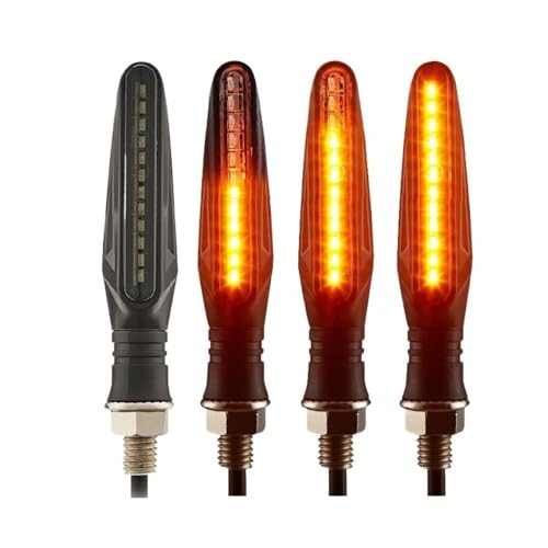 Clignotant de moto LED orange universel pour feux de signalisation avant et arrière