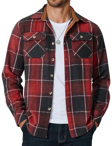 Check out this COOFANDY Men's Long Sleeve Flannel Shirts Fashion Plaid Jacket Casual Button Down Shirt with Pockets Black Red from Amazon! Check out this COOFANDY Men's Long Sleeve Flannel Shirts Fashion Plaid Jacket Casual Button Down Shirt with Pockets Black Red from Amazon!