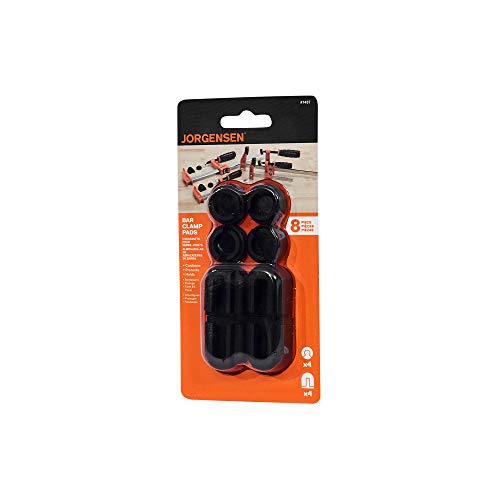 Image of Pony Jorgensen Adjustable Clamp Jorgensen 7437 Work Protecting Bar Clamp Pads, Black (Pack of 12)