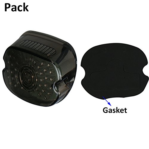 Smoked Tail Light Led Rear Driving Braking Turn Signal Light Compatible With Harley 1200 Sportster 883 Dyna Road King Electra Glides Flhtc #TOP6