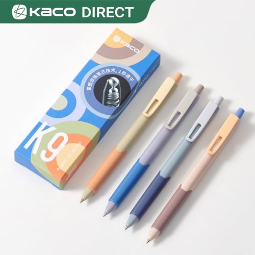 Bolígrafos de gel Kaco K9 punta fina 0.5 mm pack 4 miniatura 5