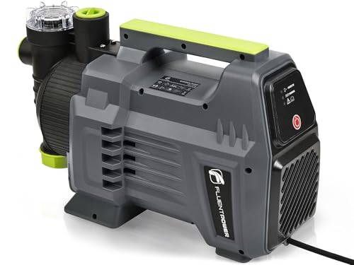 Image of FLUENTPOWER Shallow Well /Deep Garden Pump, 1.5HP 1300GPH Portable Water Booster Jet Pump with Automatic Pressure Switch for Home, Garden, Lawn, Sprinkler Irrigation, Lift 150FT