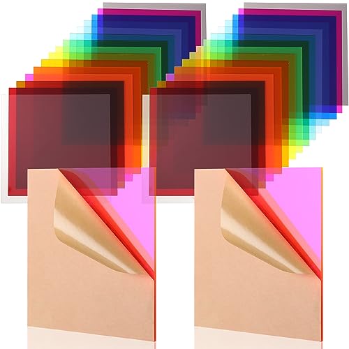 Image of Geetery 30 Pcs Colored Acrylic Sheets, 6 x 6 x 1 /8 Inch Thick Translucent Cast Acrylic Sheet,Plastic Boards for Back to School DIY Project Picture Frame,Art Crafts Laser Cutting Engraving, 15 Colors