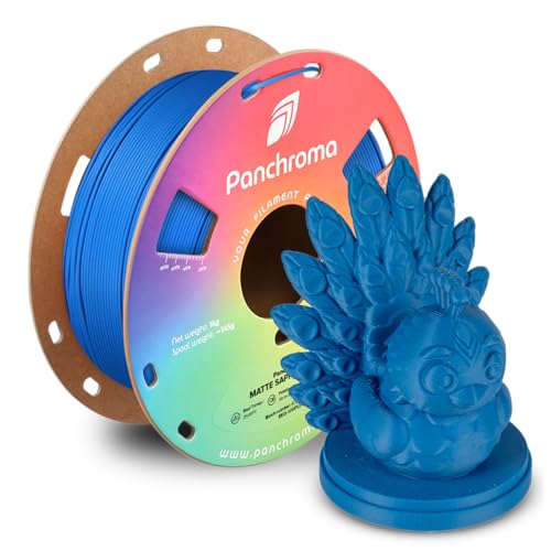 Image of Polymaker Panchroma Matte PLA Filament, Sapphire Blue 1.75mm 1kg 3D Printing Filament, Formerly Polyterra Matte, Fits Most FDM 3D Printers, 1kg Spool (2.2lbs)