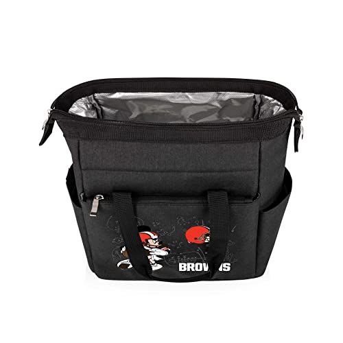 Image of PICNIC TIME NFL Mickey Mouse On The Go Lunch Bag - Soft Cooler Lunch Box - Insulated Lunch Bag, (Black)