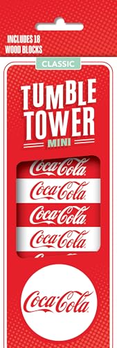 MasterPieces Games - Coca-Cola Travel Sized Tumble Tower - Officially Licensed
