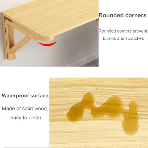 Table murale pliante pour petit appartement et studio exigus