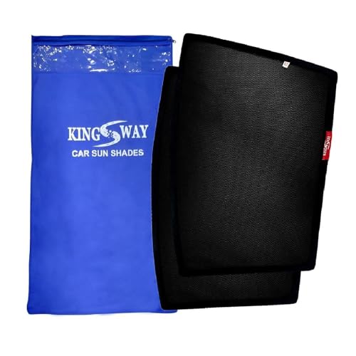 Image of KINGSWAY Accessories Car Side Window Sun Shade Half Cut Magnetic with Rear Windshield Curtain Only Compatible with Toyota Fortuner Year 2025 Onwards All Model, Only Half Cut in Front Window, Pack of 7