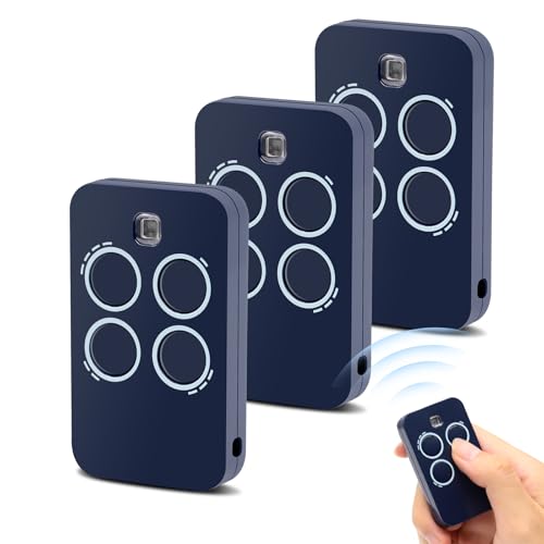 Mando Distancia Compatible con Genius,433.92MHz Mando de Garaje para Echo TX4 433 RC,Echo TX2 433 RC,TE443H Bravo(3 Unidades)