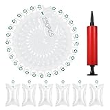 250 Stück Luftpolsterkissen 100×150mm mit Pumpen, PE-Material Luftkissen Verpackungsmaterial Luftpolster Lufttaschen Füllmaterial Stoßdämpfendes Polstermaterial für Versand Transportverpackung