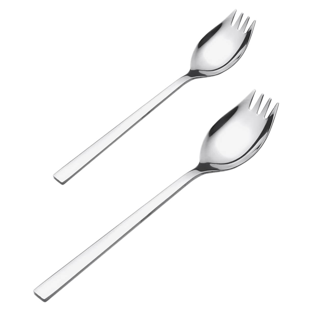 CIYODO Pcs Stainless Steel Salad Spoon Set Dinner Spoons for Salad Serving Fruit Dessert Multi-purpose Tableware