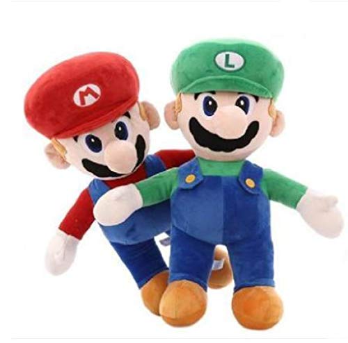 Super Mario Bros Mario & Luigi Peluches 35Cm, Almohada De Peluche Muñecas...