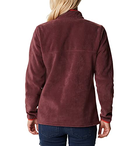 Image of Columbia Womens Benton Springs Half Snap II Pull Over Fleece Jacket, Dark Stone /Canoe /Vintage Blue, 3X