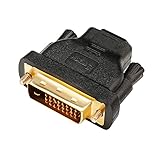 DTECH 双方向伝送 HDMI DVI-D 変換 アダプター HDMI メス to DVI (24+1) オス コンバーター