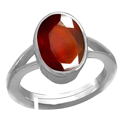 Hessonite naturelle bague argent 14 carats mixte taille 15-28 ajustable en ligne