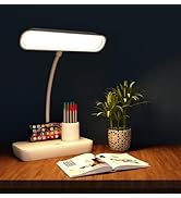 Amazon Brand - Umi 360° Flexible 4-in-1 LED Table Lamp with Pen Holder, Mobile Holder, Adjustable...