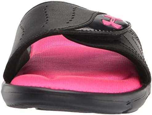 Under Armour Ignite IX Slide Sandal, Black (002)/White, 5 US Unisex Big Kid | Image 1