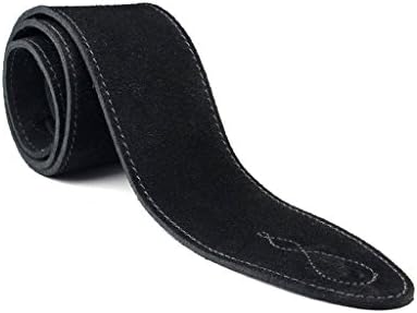 LeatherGraft XL Genuine Suede Style 2.5 Inch Wide Guitar Strap - Suitable for All Electric, Acoustic & Bass Guitars