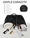 HOMESPON Beach Bag Large Waterproof Sandproof Foldable Tote Bag for Women with Zipper Mesh Pockets for Pool Cruise Travel Everyday (Black)