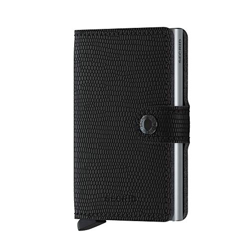 SECRID - Secrid Mini wallet Genuine Rango Leather RFID Safe Card Case for max 12 cards (Black)