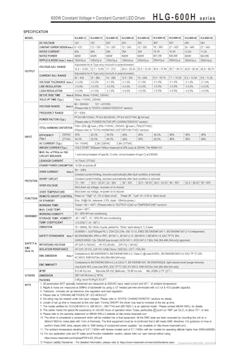 Alimentation à découpage HLG-600H-54A de classe industrielle supérieure - 3