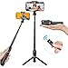 Produktbild Mpow Handy Stativ Bluetooth Selfie Stick-Stativ Leicht mit Fernbedienung und stabilem Stativ, 360 ° -Drehstativ für iPhone SE iPhone 11 XS Max XR, Galaxy Note 10+ Note 10 S20 S20 + S10 usw.