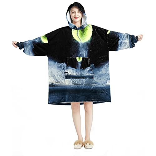 Sweat à capuche surdimensionné en flanelle et Sherpa pour adulte