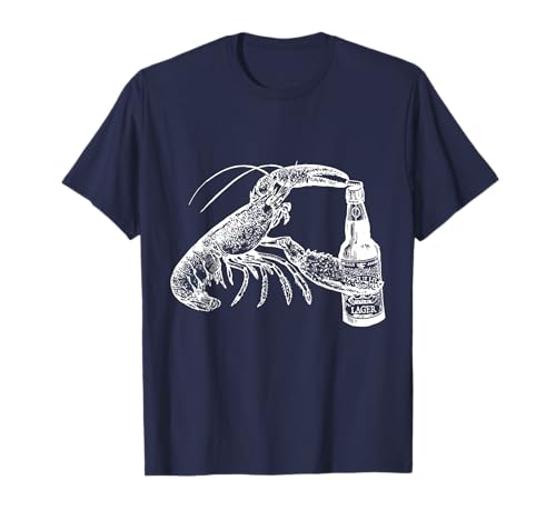 Beer Drinking Lobster Craft Beer Beach Vacation Gift T-Shirt