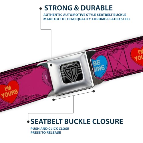 Cinturón Buckle-Down regular multicolor de 1.5 pulgadas de ancho ajustable para vaqueros 6