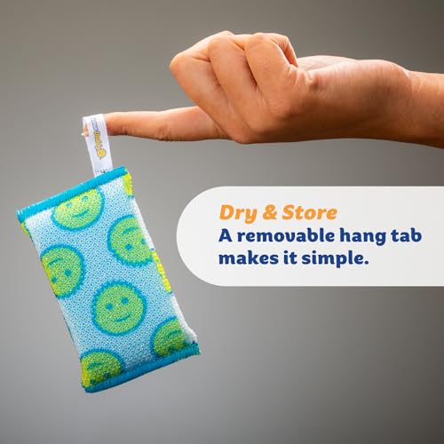 Scrub Daddy Scour Daddy - Non Scratch Scouring Pad - Sponges for Dishes & Cleaning Supplies - Durable & Odor Resistant - 3 Count (12 Pack)