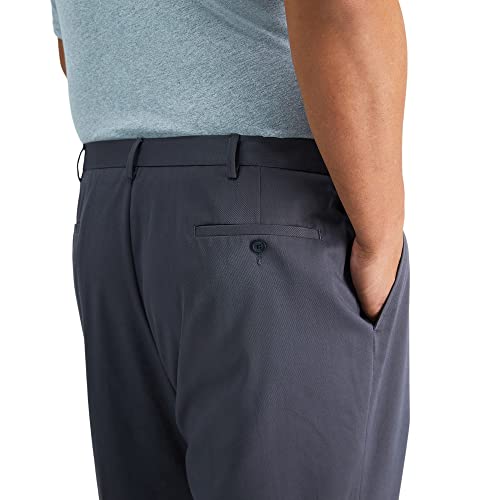 Image of Haggar Men's Big & Tall Premium No Iron Classic Fit Flat-Front Khaki