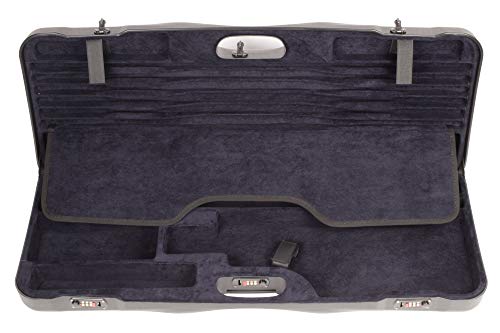 Negrini Cases 1652Lr-Ts/5040 Shotgun Case For O/U Abs/1 Gun/1 Barrel Up To 33 1/2-Inch With 3 Tube Set, Black/Blue #TOP2