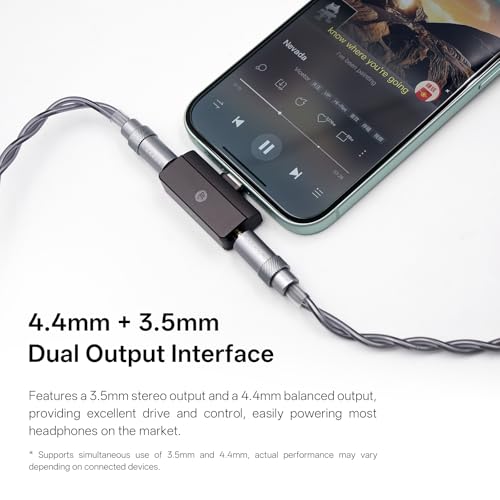 Image of BQEYZ C30 USB‑C Portable DAC Amp, 3.5mm & 4.4mm Dual Output | Hi‑Res 32bit /384kHz Decoder with OPA Amplifier, 10‑Band EQ Tuning, 57mW@32Ω Mini Audio Adapter for Android /windowx